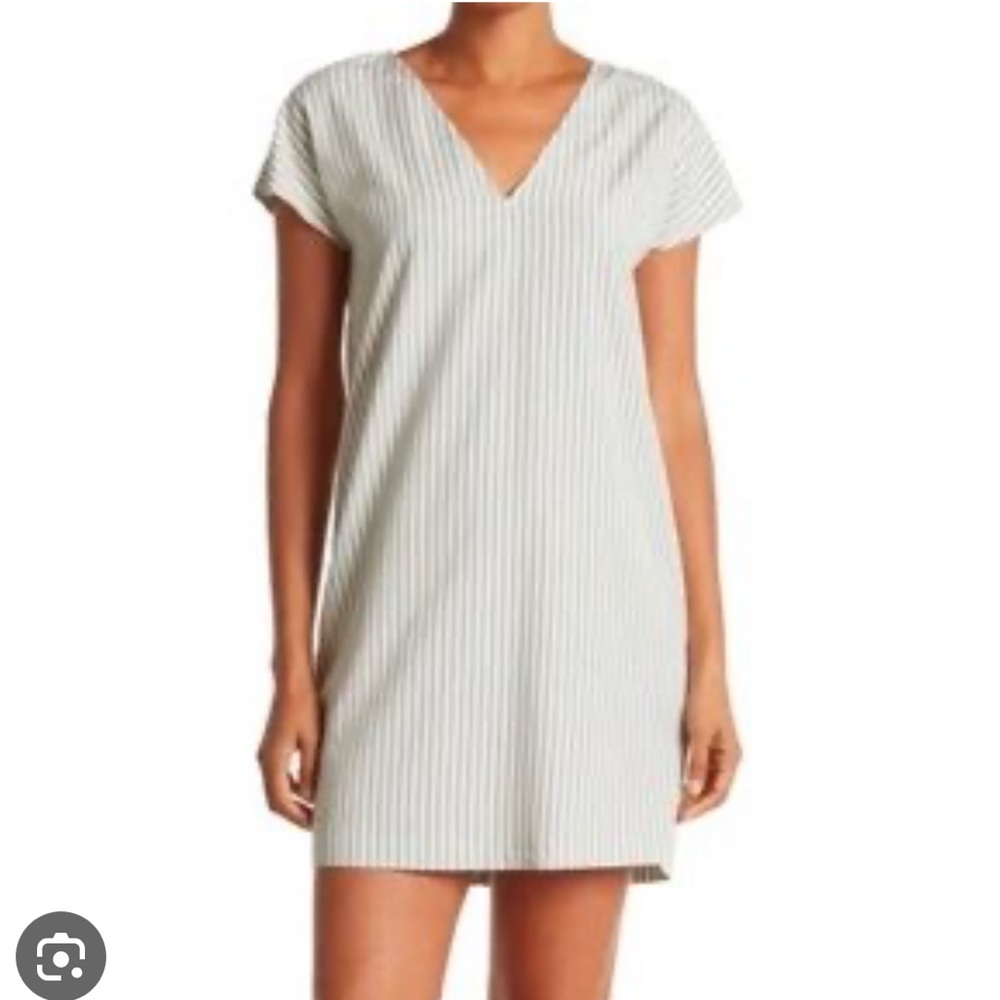 NWT Madewell Button Back Easy Dress in stripe